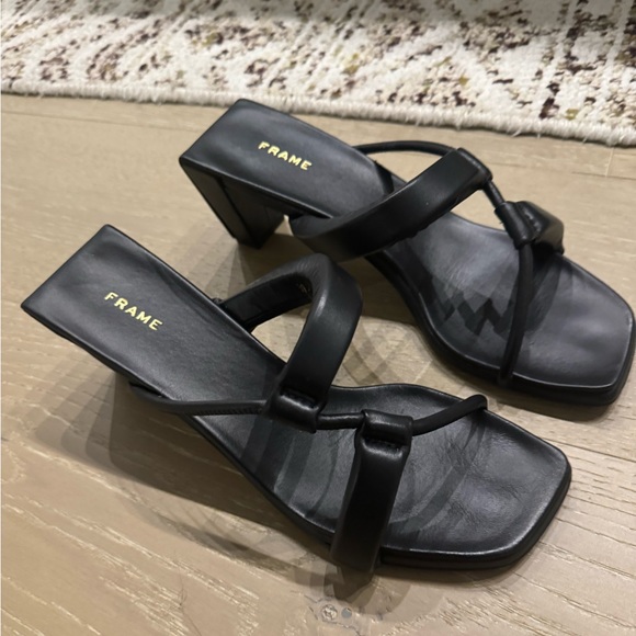 Black Frame Le Gracie heels. Size 39.5. Worn one time. - Picture 2 of 5